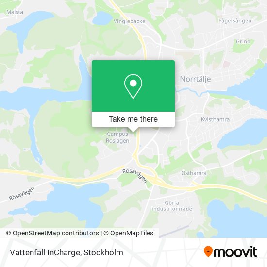 Vattenfall InCharge map