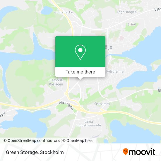 Green Storage map