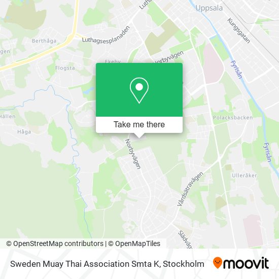 Sweden Muay Thai Association Smta K map