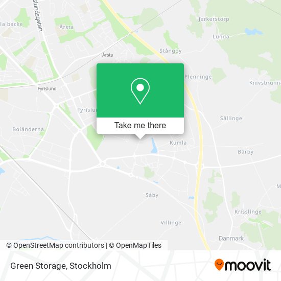 Green Storage map