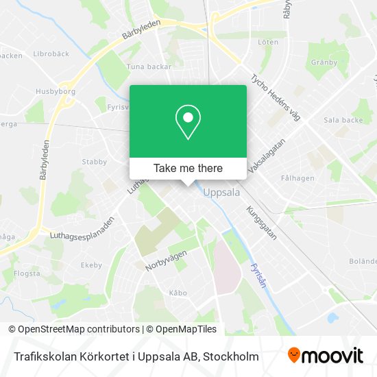 Trafikskolan Körkortet i Uppsala AB map