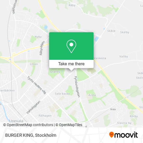 BURGER KING map