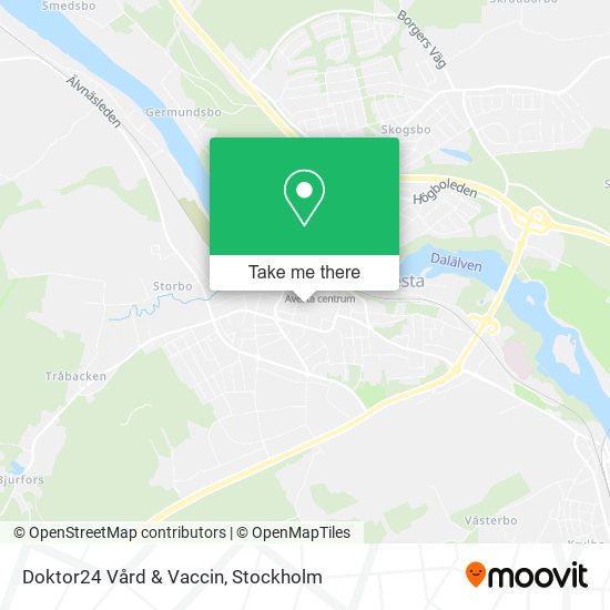 Doktor24 Vård & Vaccin map