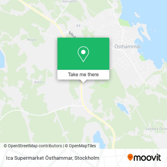 Ica Supermarket Östhammar map