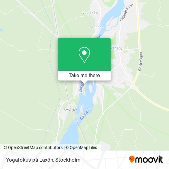 Yogafokus på Laxön map