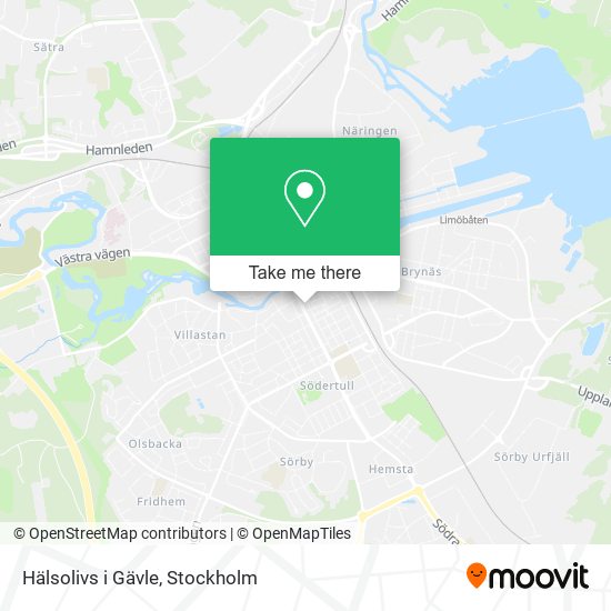 Hälsolivs i Gävle map