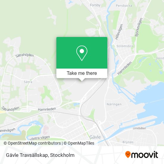 Gävle Travsällskap map