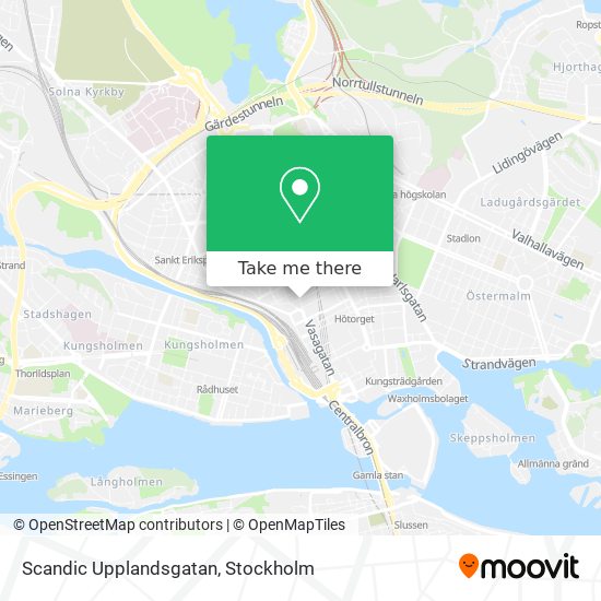 Scandic Upplandsgatan map