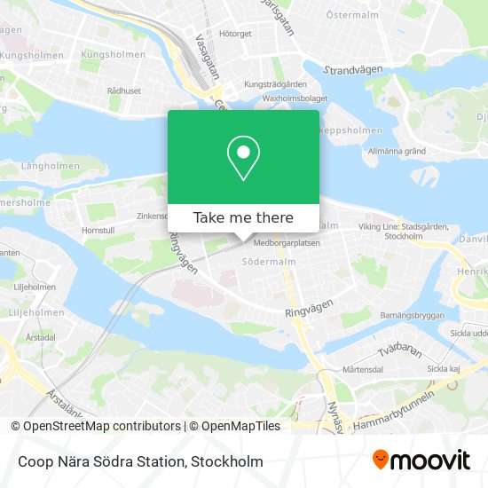 Coop Nära Södra Station map