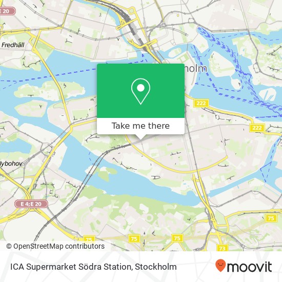 ICA Supermarket Södra Station map