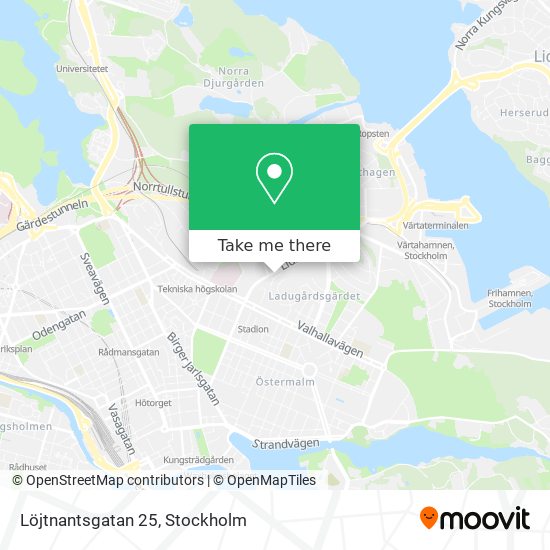 Löjtnantsgatan 25 map