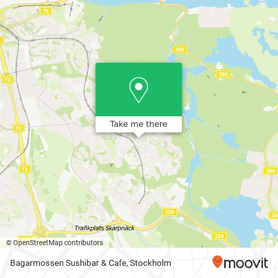 Bagarmossen Sushibar & Cafe map