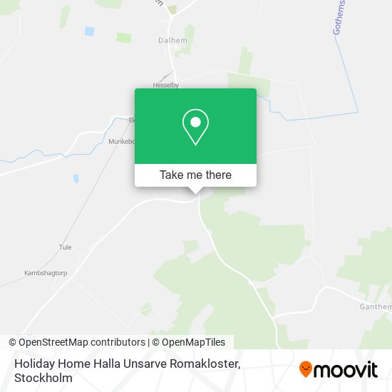 Holiday Home Halla Unsarve Romakloster map