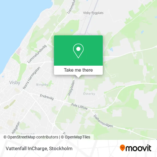 Vattenfall InCharge map