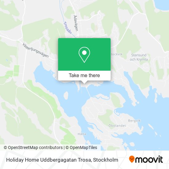 Holiday Home Uddbergagatan Trosa map