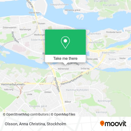 Olsson, Anna Christina map