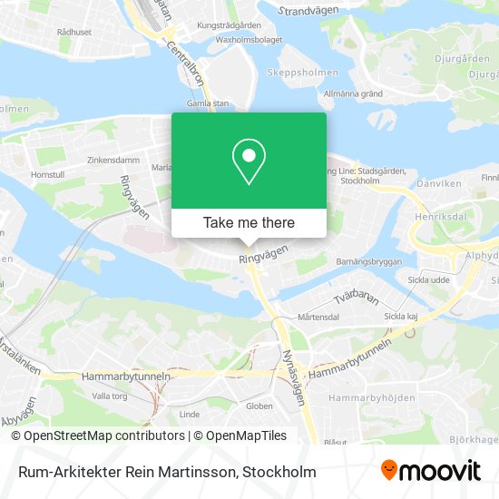 Rum-Arkitekter Rein Martinsson map