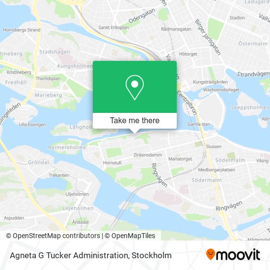 Agneta G Tucker Administration map