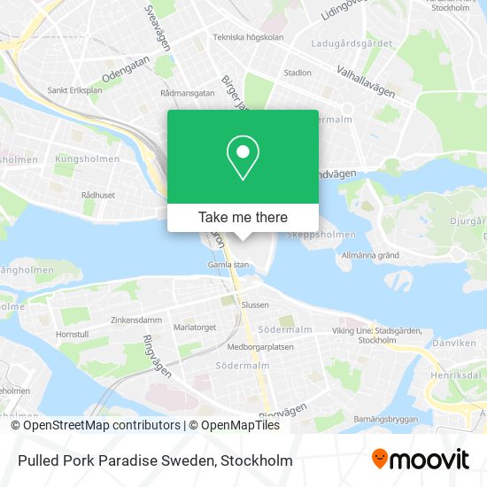 Pulled Pork Paradise Sweden map