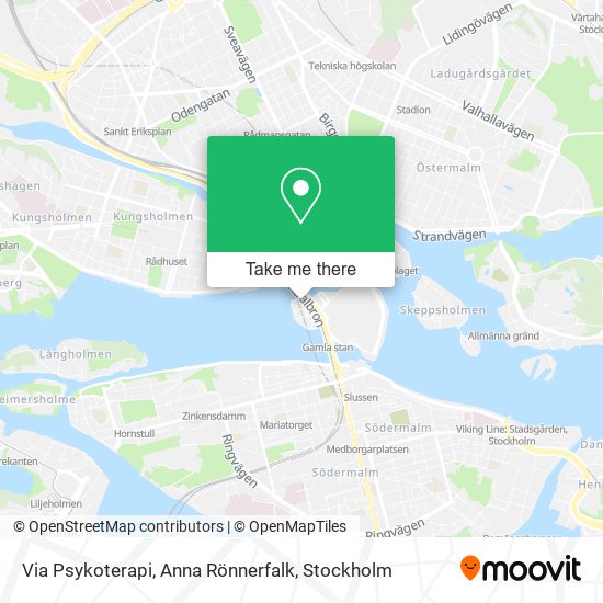 Via Psykoterapi, Anna Rönnerfalk map
