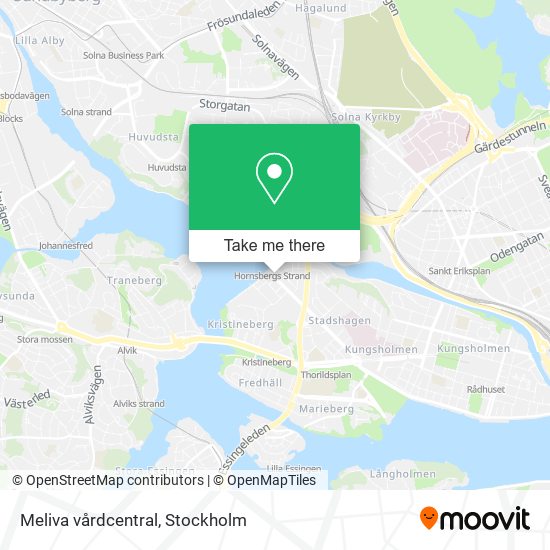 Meliva vårdcentral map