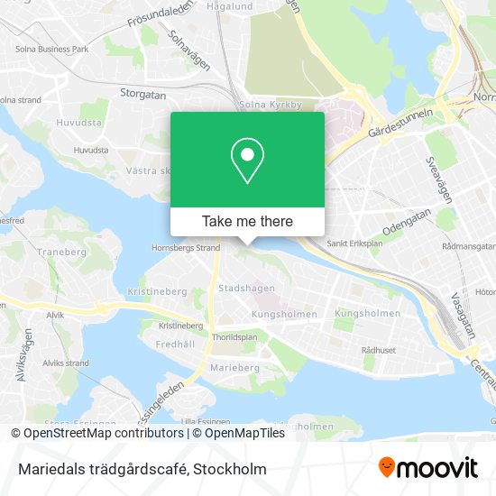 Mariedals trädgårdscafé map