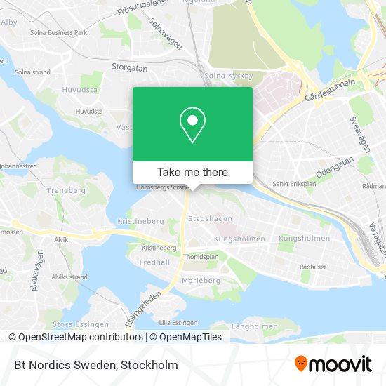 Bt Nordics Sweden map