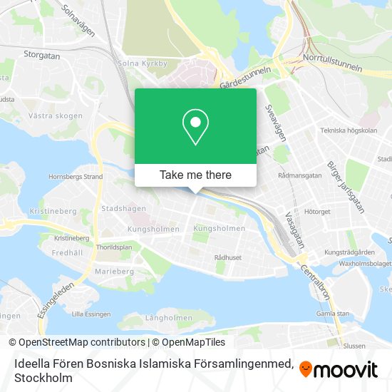 Ideella Fören Bosniska Islamiska Församlingenmed map