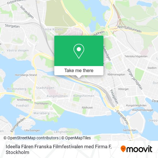 Ideella Fãren Franska Filmfestivalen med Firma F map