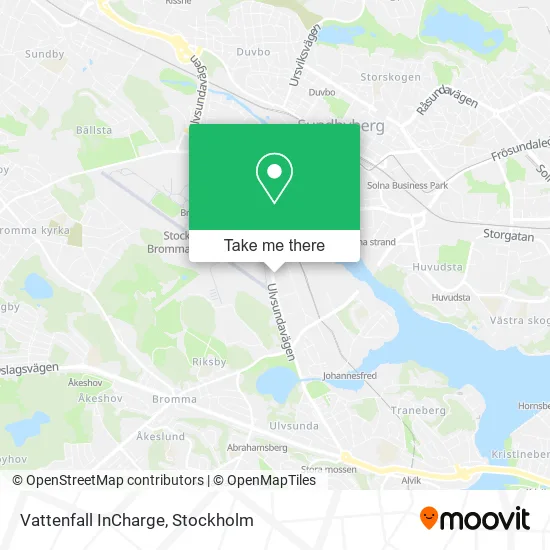 Vattenfall InCharge map