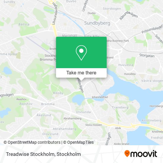 Treadwise Stockholm map