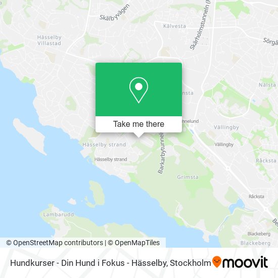 Hundkurser - Din Hund i Fokus - Hässelby map