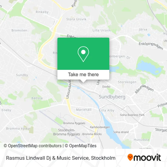 Rasmus Lindwall Dj & Music Service map