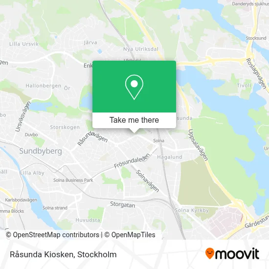 Råsunda Kiosken map