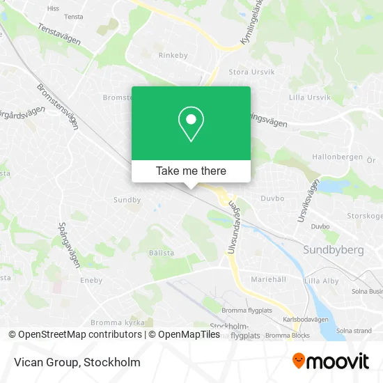 Vican Group map