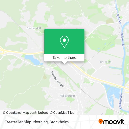 Freetrailer Släputhyrning map