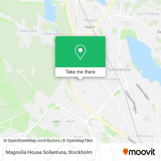 Magnolia House Sollentuna map