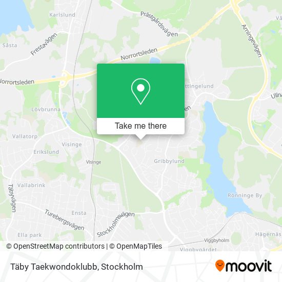 Täby Taekwondoklubb map
