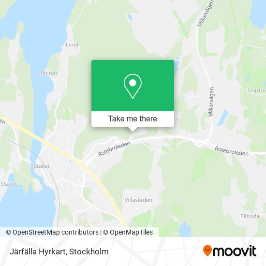 Järfälla Hyrkart map