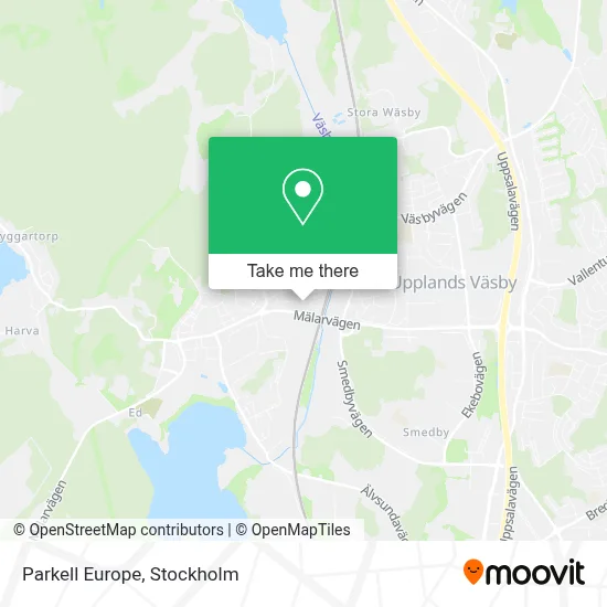 Parkell Europe map