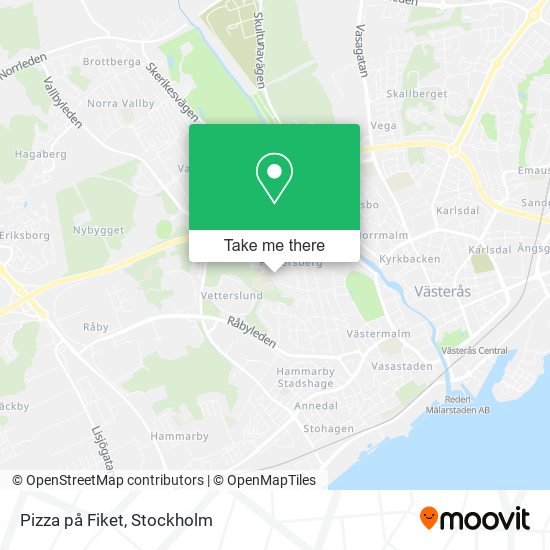 Pizza på Fiket map