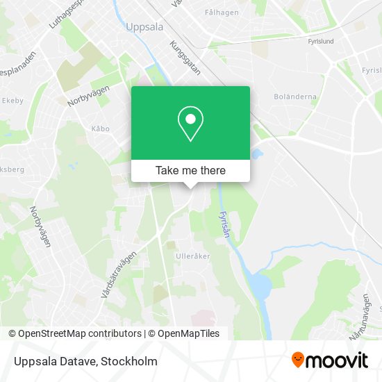 Uppsala Datave map