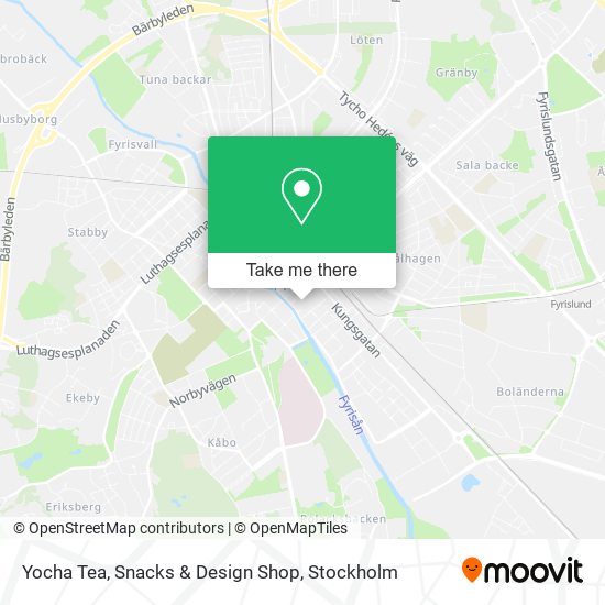 Yocha Tea, Snacks & Design Shop map