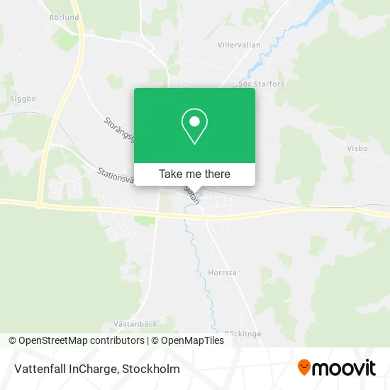 Vattenfall InCharge map