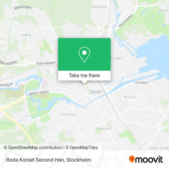 Roda Korset Second Han map