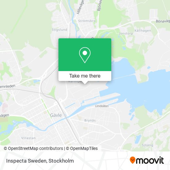 Inspecta Sweden map