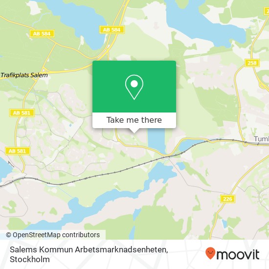 Salems Kommun Arbetsmarknadsenheten map