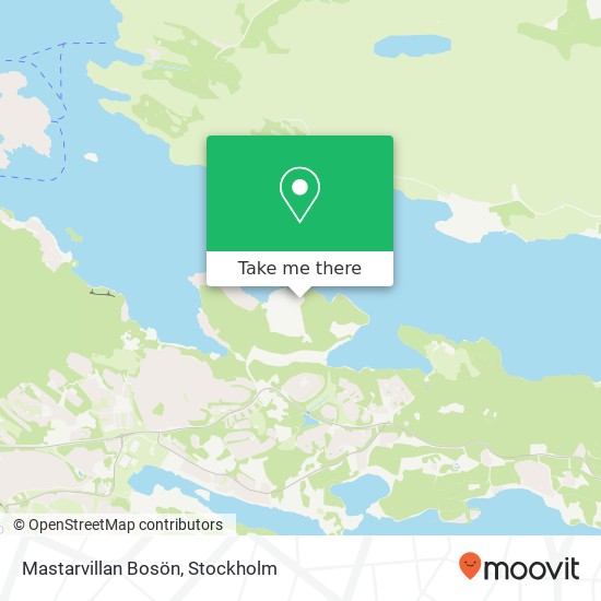 Mastarvillan Bosön map