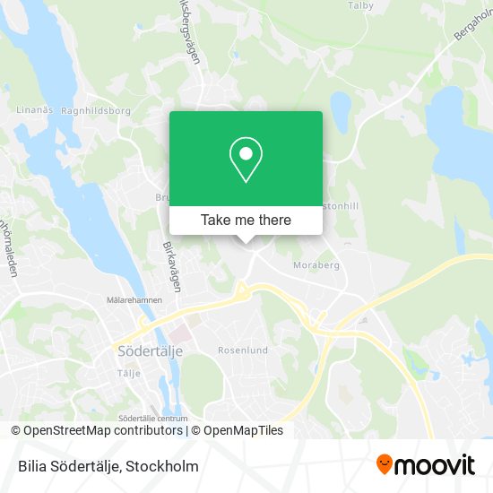 Bilia Södertälje map