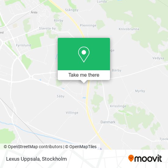 Lexus Uppsala map